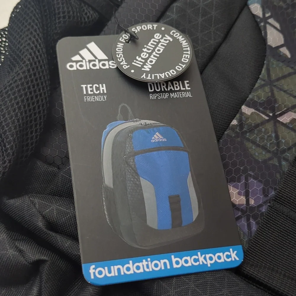 Adidas Camo Load Foundation Backpack With Laptop Sleeve NWT